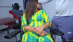 18  Hot Indian stepsister first time fucked hard with stepbro on Chair, she got hot cumshot on Hairy pussy.