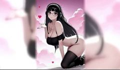 Busty Asian Goth Hentai Girl Swallows Everything You Give Her (AI)