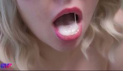 Close-up blowjob ASMR with big cumshot
