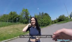 Public Agent Amazingly sexy ass rides big cock in a public place