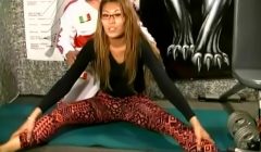 19 YO ASIAN BABE SEXY WORKOUT WITH TRAINER UNDERGROUND INTERGENDER WRESTLING PROMOTION UIWP ENTERTAINMENT