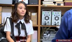 19yo asian sucks guards cock