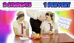 2 Lesbians sharing 1 Dick – Threesome blindfolded Double Blowjob – Trailer#02 Mimi Cica & Lulu Love