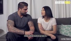 AMATEUR EURO – Hot Asian Brunette Jenifer Sucks And Fucks With Ryan Bones On Her First Porn Attempt