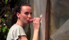 AMATEUR YOUNG MILF GLORYHOLE BLOWJOB