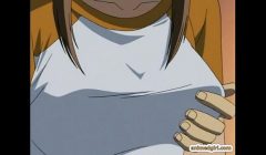 Anime girl gets licked her hairy pussy