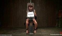 Asian slave whipped and anal fucked