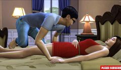 Asian stepdad fucking stepdaughter after returning home from a party