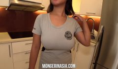 Asian Whore With Massive Udders Gets Bred By the Boss