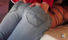 Assjob PRE-Cum on my Tight Denim Jeans FETISH
