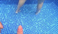 ATRAPO EN LA PISCINA A DESCONOCIDA GOLOSA DE CULO ENORME Y LE CLAVO LA VERGA DIRECTO AL COÑO