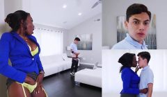 BANGBROS – Black Stepmom Osa Lovely Catches Juan El Caballo Loco Wanking His White Willy