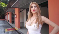 Beautiful 22 years Brazilian blonde fucked by 3 big cocks then gets peed on (DAP, Anal, Dry version, gapes, IR,3on1)OB375