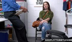 Beautiful Tattooed MILF Vanessa Vega is a well known shoplifter that likes being fuck after getting caught of her crime.