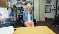 Blonde actress gets a load of huge black dick