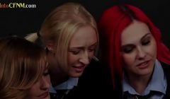 British femdom students wank off teacher in his office