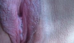 Close up pussy during orgasm of mature wife
