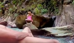 Cogiendo al aire libre