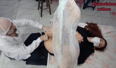 Doutor ginecologista tarado e depravado atendendo a branquinha!