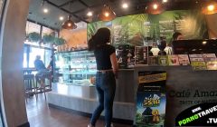 Drinking caffe with young Thai Girl