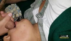 encontre a mi hermanastra colegiala despues de clases y me la cogí