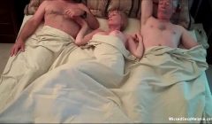 Exhausting Threesome For Amateur Grannie