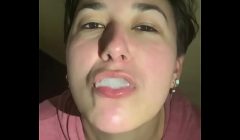 Filthy Pig swallows cum in toilet