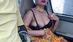 First time fucked my stepmom in car after driving lessons risky public sex