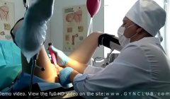Girl examined at a gynecologist’s – stormy orgasm