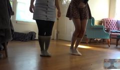 Hoping Fetish with Socks