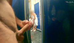 HOSTEL MIXED ROOM: shower flashing masturbation
