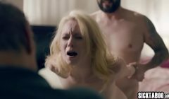 Hot stepdaughter fucked by a client in front of stepdad