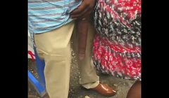 Huge! Big Black Dick Flash in Public Bus Stop