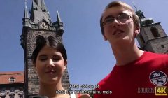 HUNT4K. Young chick rides guy’s dick next to her submissive cuckold