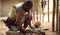 Husband caught his ther fucking his wife, he punished him to kneel down and watch him fuck his wife