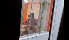 I spy on my friends from my room (work trip). I can’t believe my friend is cheating on her husband.