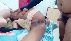Indian anal struggle and pussy Creampie