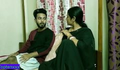 Indian teen boy amazing sex with hot stepmother! Indian pure taboo sex with clear audio