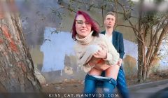 KISSCAT Love Breakfast with Sausage – Public Agent Pickup Russian Student for Outdoor Sex