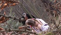 Masked men fuck the girl in the woods