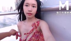 ModelMedia Asia – Enjoy the thrill of exposing your big tits and horny pussy in the open air!