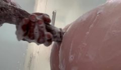 Mom left the house, and she couldn’t wait – stepdaughter’s fantasy became real when stepdad’s massive 12-inch BBC slid into her tight hole, giving her hard anal she secretly craved, moaning under the hot shower water.