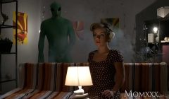 MOM Lonely housewife gets deep probe from alien on Halloween