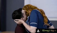 MOMMY’S BOY – Pervert MILF Teacher Lauren Phillips Takes 18yo Student’s Cock, Then Gym Teacher’s BBC