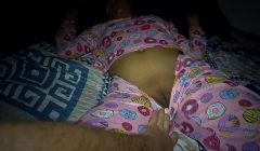 my sweet stepniece wanted me to visit her at her bedroom and got so horny that she let me cum in her shaved pussy