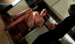 Natural big boobs, tall long legged BDSM Pornstar Stacy Cruz punished for being lazy