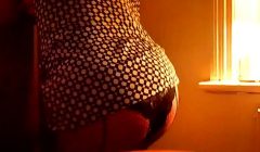 Phat Ass Fishnet Geordie Slut Shaking Ass