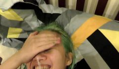 POV Asian Sucks and Loves CUM on Her Face