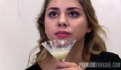 Premium Bukkake – Julie Red swallows 54 huge mouthful cum loads