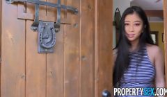 PropertySex – Real estate agent with big natural tits fucks client